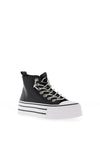 Una Healy Danger Zone Platform High-Top Trainer, Black