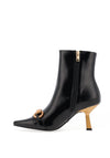 Una Healy Kissing You Heeled Ankle Boots, Black