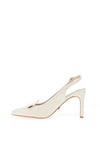 Una Healy Skylark Sling Back Heeled Shoes, Neutral