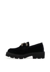 Una Healy Take My Breath Velvet Loafer, Black