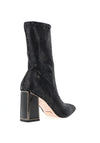 Una Healy When I Fall Love Snakeskin Heeled Boots, Black