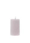 Deluxe Home Handmade LED Real Wax Candle 7,5 x 12,5cm, Rose