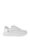 Unisa Ebana Glitter Platform Trainers, White