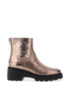 Unisa Jorge Metallic Chunky Ankle Boots, Bronze