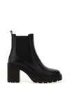 Unisa Klino Chunky Heeled Ankle Boots, Black