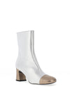 Unisa Meila Metallic Heeled Boots, Silver and Gold