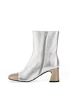 Unisa Meila Metallic Heeled Boots, Silver and Gold