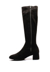 Unisa Lapes Knee High Heeled Boots, Black