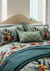 V&A Botanical Harmony Duvet Cover Set, Teal/Claret