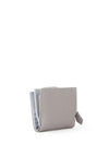 Valentino Alexia Pebbled Wallet, Grey