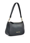 Valentino Never Pebbled Shoulder Bag, Black