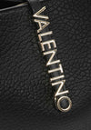 Valentino Zeno Pebbled Tote Bag, Black