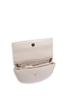 Valentino Handbags Small Croc Effect Crossbody Bag, Cream