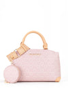 Valentino Lady Re Logo Print Grab Bag, Pink