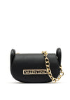 Valentino Vinile Loop Detail Shoulder Bag, Black