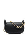 Valentino Vinile Loop Detail Shoulder Bag, Black