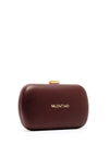 Valentino Aroma Logo Clutch Bag, Wine