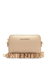 Valentino Alexia Pebbled Faux Leather Crossbody Bag, Ecru