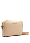 Valentino Alexia Pebbled Faux Leather Crossbody Bag, Ecru