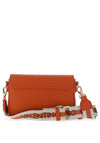 Valentino Small Zero Flapover Crossbody Bag, Orange