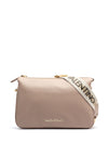 Valentino Zero Triple Compartment Crossbody Bag, Beige