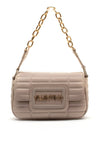 Valentino Quilted Small Flap Over Bag, Ecru