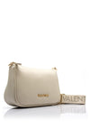 Valentino Never Pebbled Shoulder Bag, Ecru