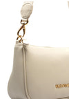 Valentino Never Pebbled Shoulder Bag, Ecru