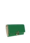 Valentino July Large Logo Wallet, Verde