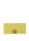 Valentino July Large Logo Wallet, Lime