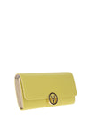 Valentino July Large Logo Wallet, Lime