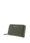 Valentino Cold Quilted Wallet, Militare