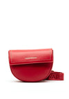 Valentino Bigs Studded Flapover Crossbody Bag, Red