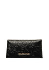 Valentino Logo Embossed Wallet, Black