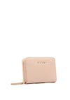 Valentino Logo Detail Wallet, Beige