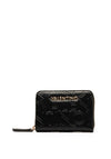 Valentino Logo Embossed Wallet, Black