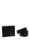 Valentino Men’s Belt and Wallet Gift, Black