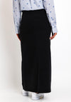 Vero Moda Billie Denim A-Line Maxi Skirt, Black