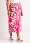 Vero Moda Linna Linen Blend Midi Skirt, Raspberry Sorbet