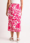 Vero Moda Linna Linen Blend Midi Skirt, Raspberry Sorbet