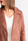 Vero Moda Jose Faux Suede Short Jacket, Clove Pink