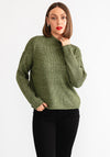 Vero Moda Elif Space Knit Jumper, Green