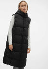 Vero Moda Ligaane Quilted Gilet, Black