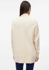 Vero Moda Gold High Neck Jumper, Off White