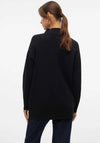 Vero Moda Gold High Neck Jumper, Black