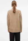 Vero Moda Gold High Neck Jumper, Beige