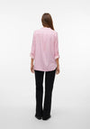 Vero Moda Bumpy Striped Shirt, Pink Cosmos