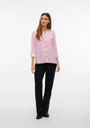 Vero Moda Bumpy Striped Shirt, Pink Cosmos