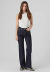 Vero Moda Tessa Wide Leg Jeans, Dark Blue Denim