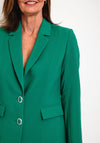 Via Veneto Dolores Single Breasted Blazer, Green